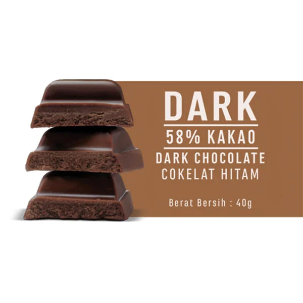 Chocolate Monggo Bar Dark Cokelat Hitam 58% Coklat 3