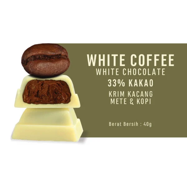 Chocolate Monggo Bar White Coffee Cokelat Susu 33% Coklat 2
