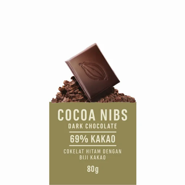 Chocolate Monggo Cocoa Nibs Dark Cokelat Hitam 69% Coklat 3