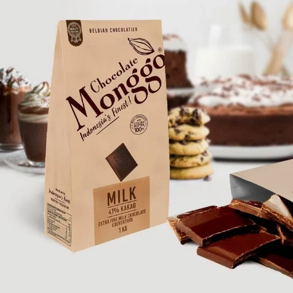 Chocolate Monggo Milk Cokelat Couverture 41% Kakao