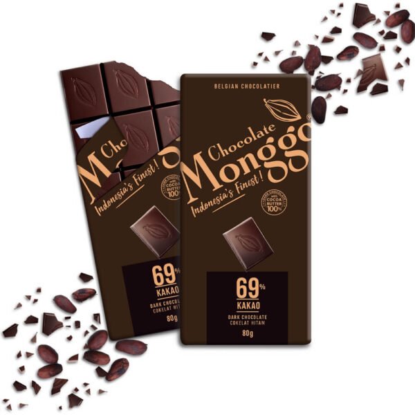 Chocolate Monggo Dark Cokelat Hitam 69% Coklat