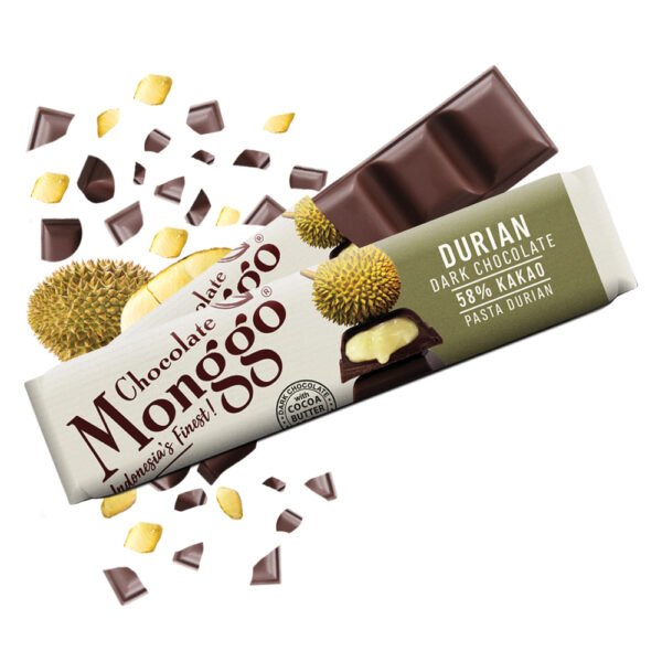 Chocolate Monggo Durian Bar Dark Cokelat Hitam 58% Coklat