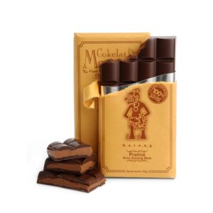Chocolate Monggo Gareng Cashew Nuts Praline Tablet Dark Cokelat Hitam 58% Coklat