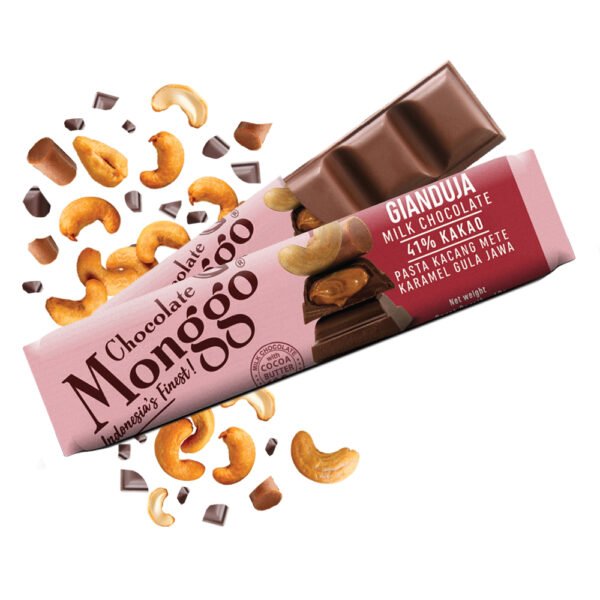 Chocolate Monggo Gianduja Bar Milk Cokelat Susu 41% Coklat