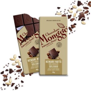 Chocolate Monggo Kenari Nuts Dark Cokelat Hitam 58% Coklat