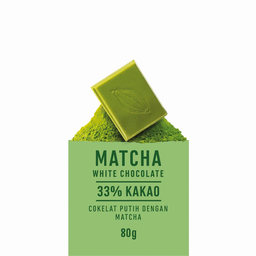 Chocolate Monggo Matcha White Cokelat Putih 33% Coklat 3