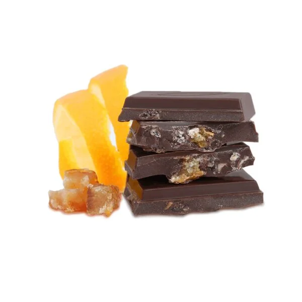 ORANGE PEEL Dark Chocolate 58% Of Cocoa - Tablet 80g - Image 2
