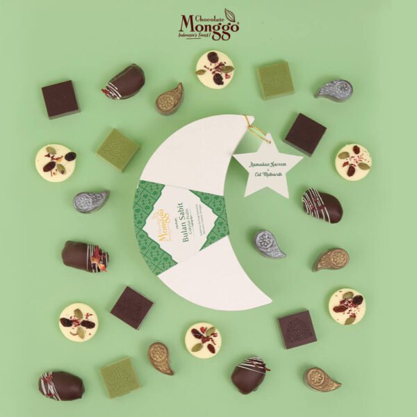 Chocolate Monggo Ramadan Pralines Bulan Sabit Box 90g 2