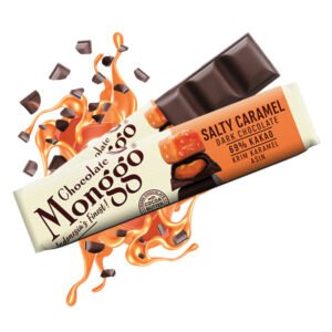 Chocolate Monggo Salty Caramel Bar Dark Cokelat Hitam 69% Coklat