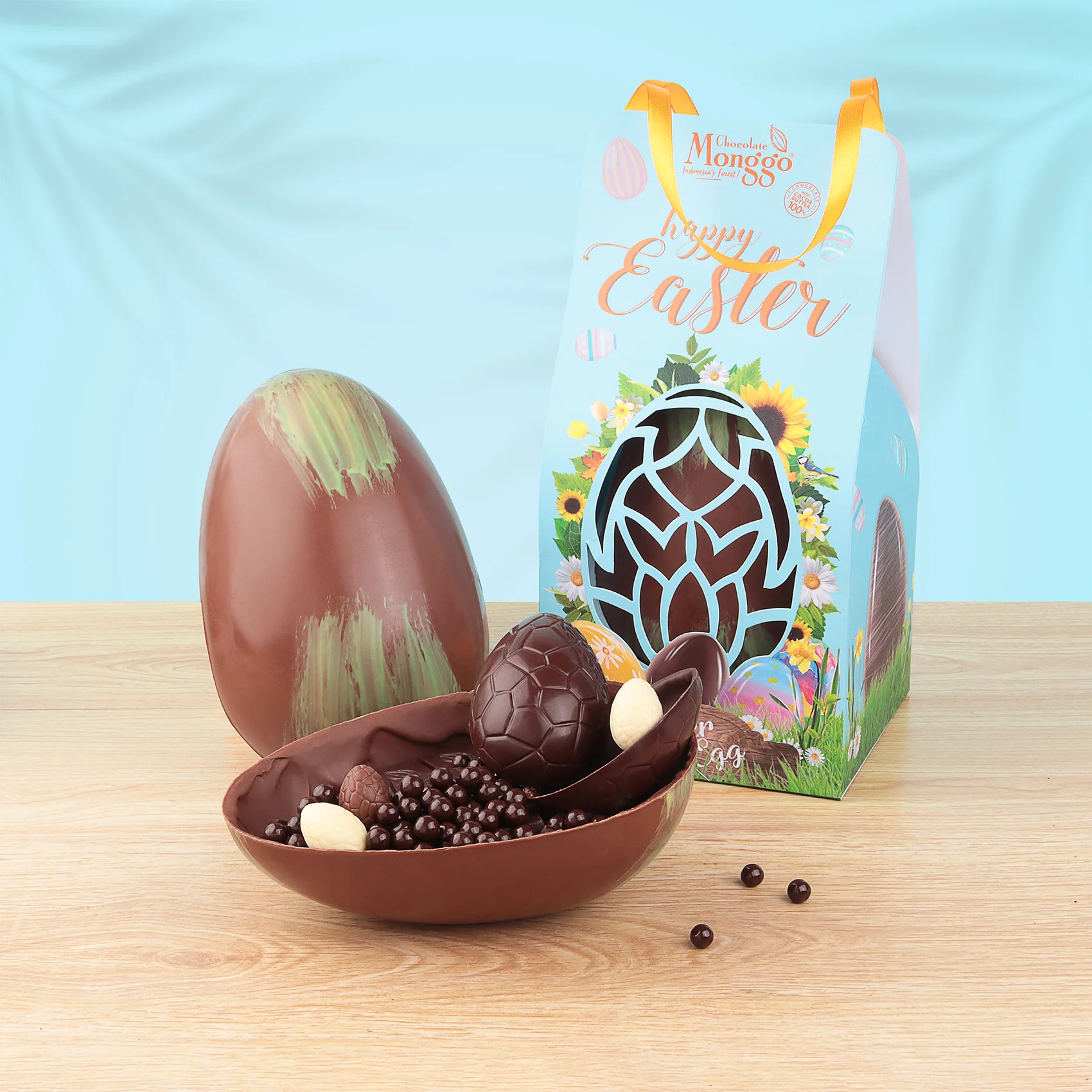 EASTER GIANT EGGS - Milk Chocolate 41% of Cocoa 395g