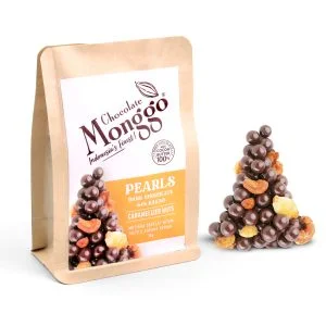 Dark Chocolate Pearls With Caramelized Nuts