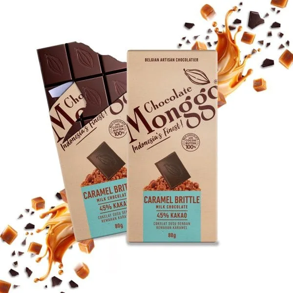 CARAMEL BRITTLE Milk Chocolate 45% of Cocoa - Tablet 80g