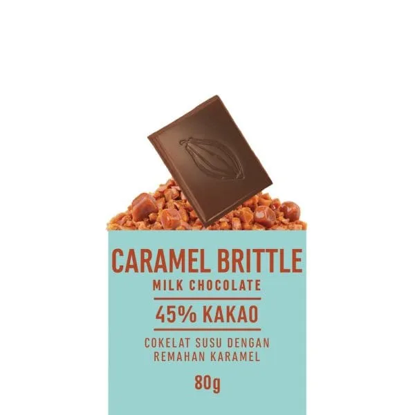 CARAMEL BRITTLE Milk Chocolate 45% of Cocoa - Tablet 80g - Image 3